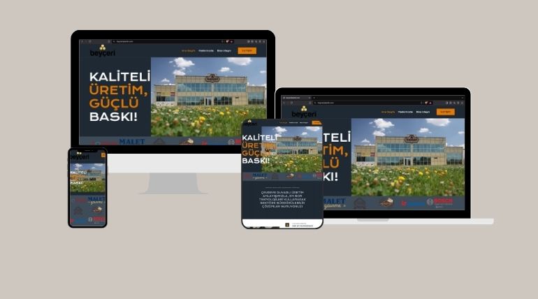 Beyçeri Plastik İçin Özel Web Sitesi ve Ürün Görselleri Tasarımı