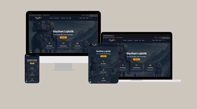 Gazihan Lojistik İçin Dijital Dönüşüm: Web Sitesi ve Görsel Tasarım
